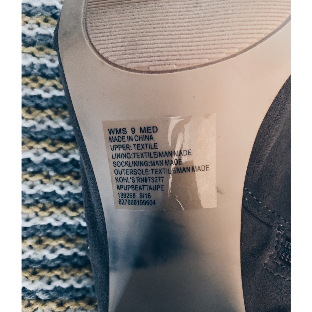 Apt 9 Stretch Suede Open Toe Booties - image 5